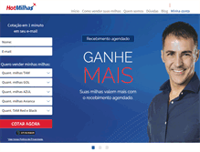 Tablet Screenshot of hotmilhas.com.br